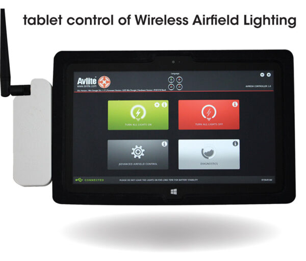 AvMesh USB Device for tablet control of Wireless Airfield Lighting