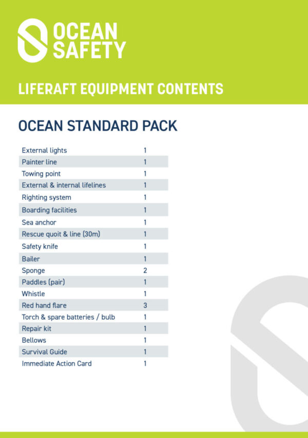 Ocean Standard Liferaft - Container