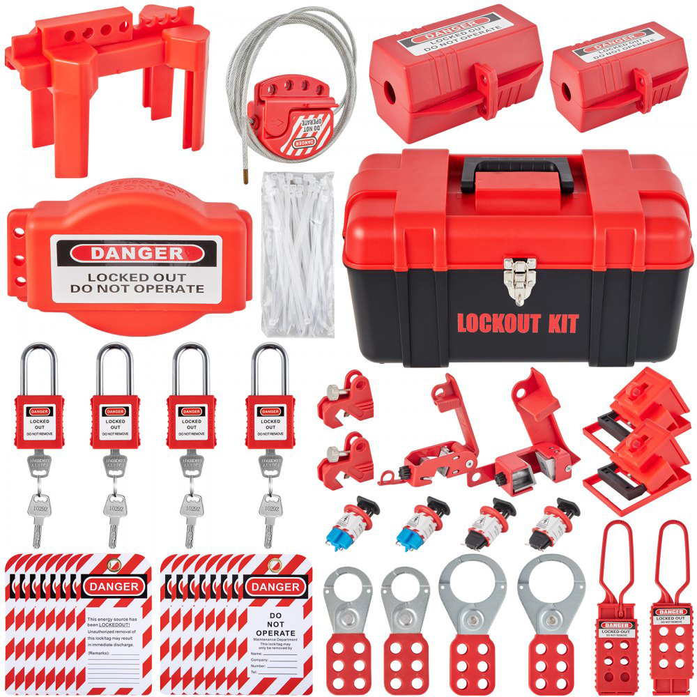 42 PCS Lockout Tagout Kit
